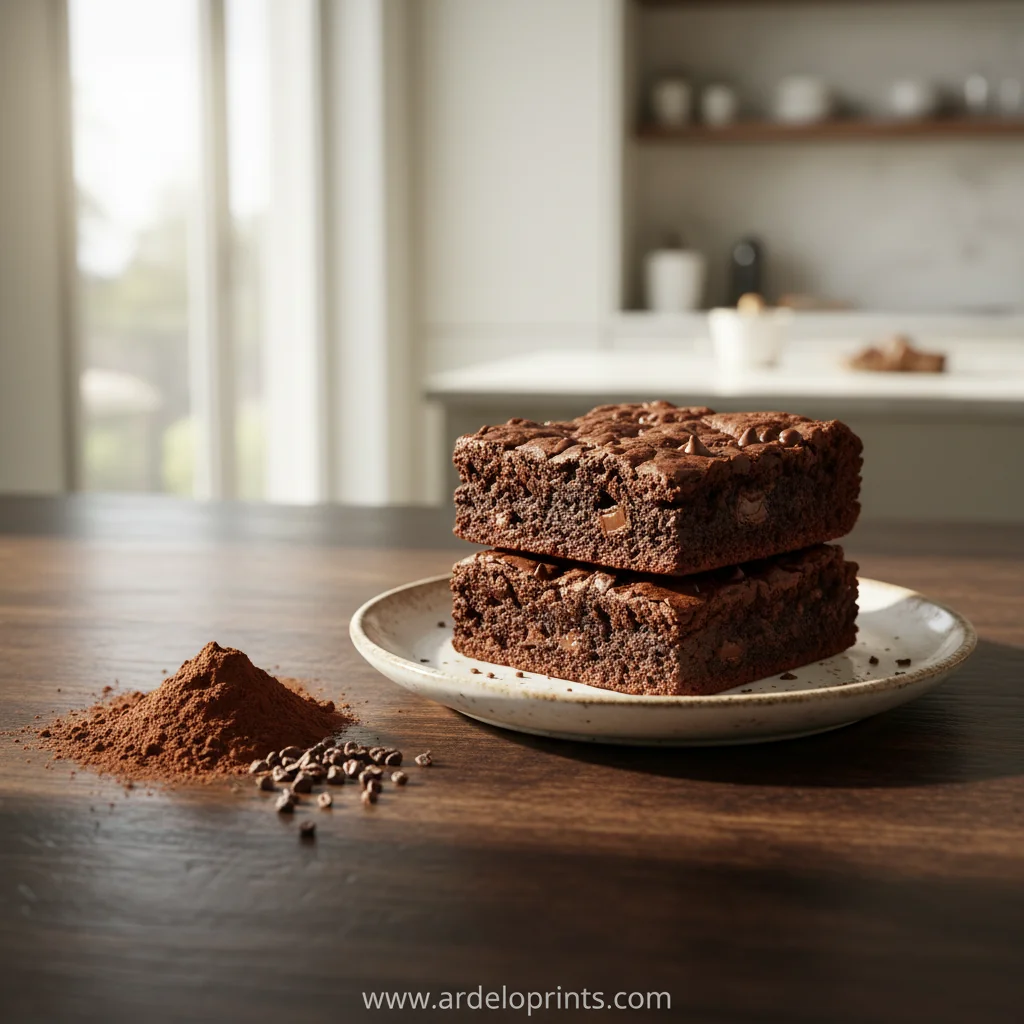 Fudgy Protein Brownies: Healthy Chocolate Dessert - feature image