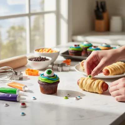 Fun Halloween Snacks: Spooky Treats Kids Love - cooking process
