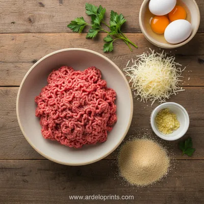 Garlic Parmesan Cheeseburger Bombs - cooking process