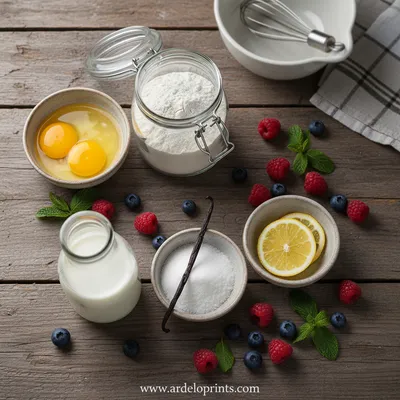 German Pancakes Recipe - ingredients preparation