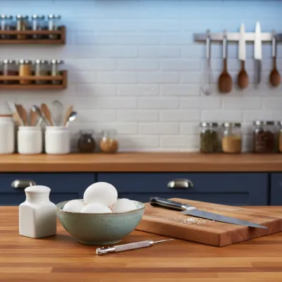 Ghost Hardboiled Eggs Recipe - ingredients preparation