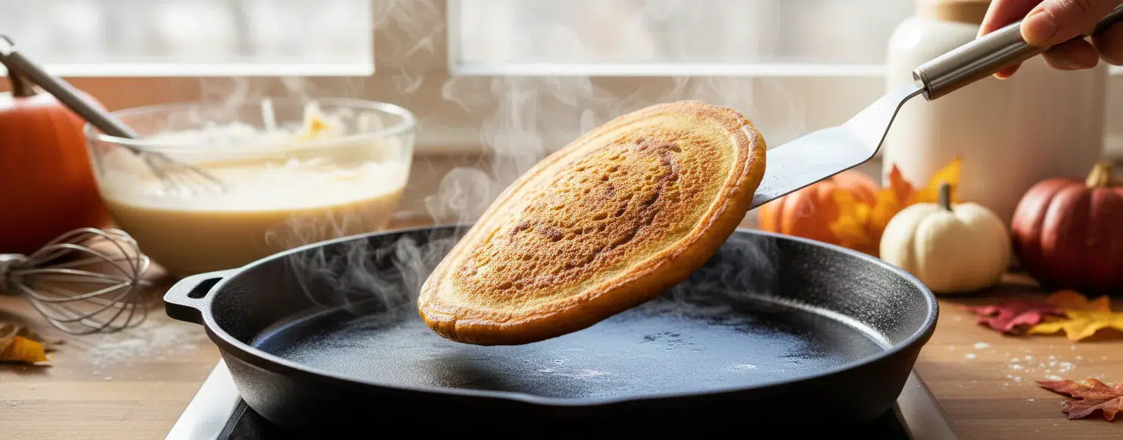 Gilmore Girls Pumpkin Pancakes with Cinnamon Butter - cooking process