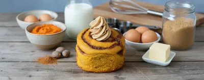 Gilmore Girls Pumpkin Pancakes with Cinnamon Butter - ingredients preparation
