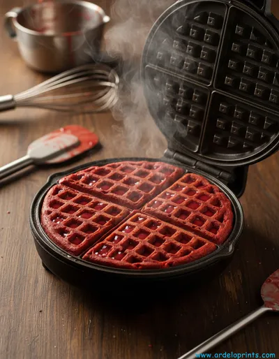 Gluten Free Red Velvet Waffles Recipe - ingredients preparation