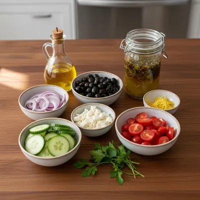 Greek Pasta Salad – Fresh, Easy Lunch Recipe - cooking process