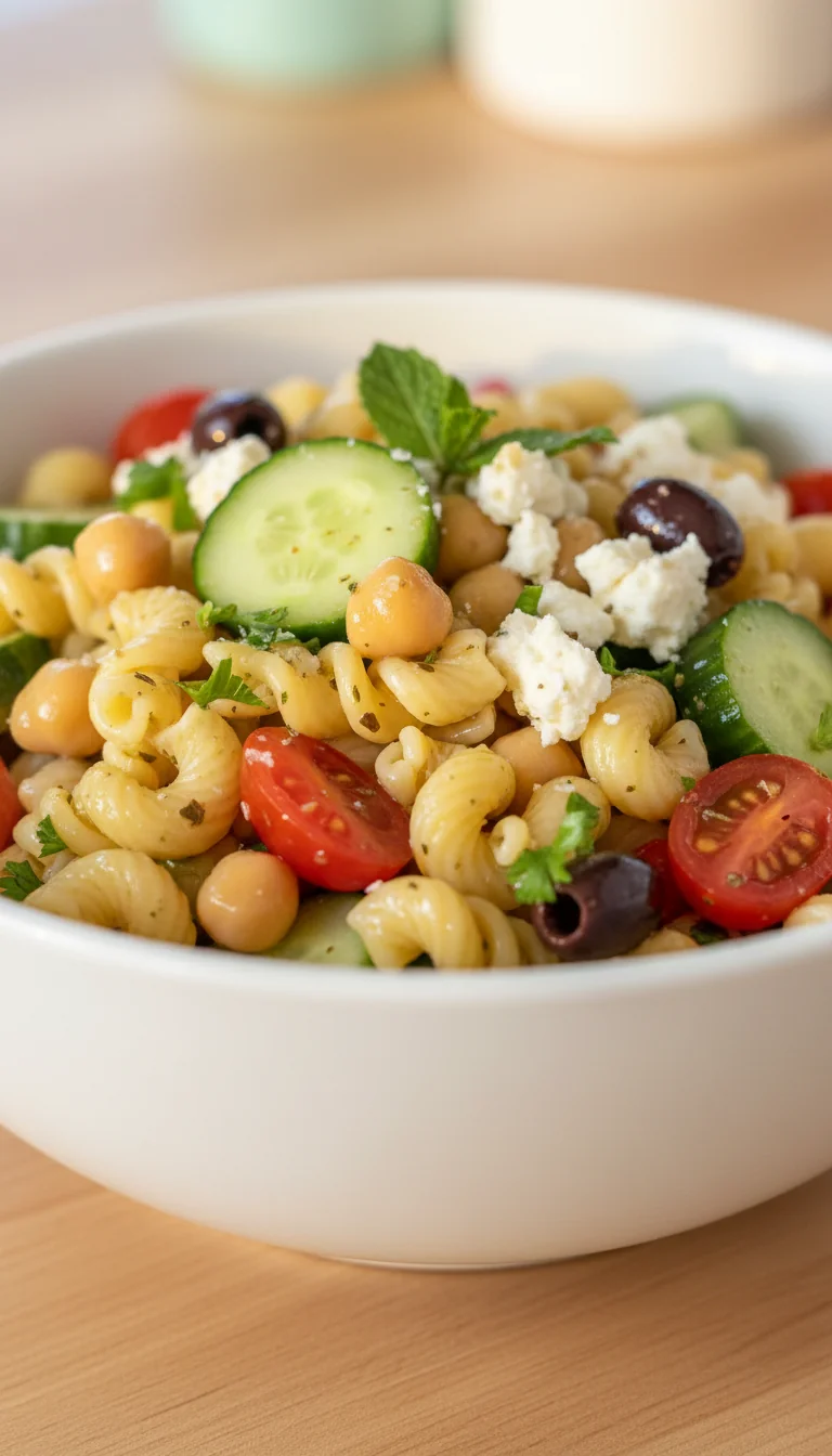 Greek Pasta Salad – Fresh, Easy Lunch Recipe - feature image