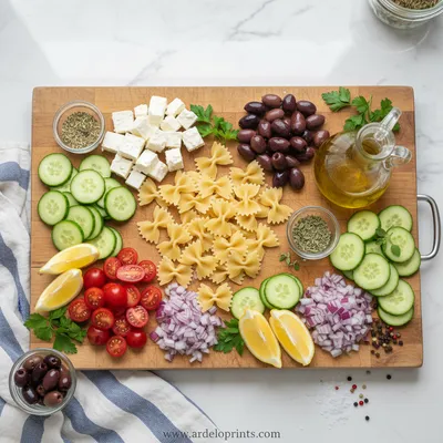 Greek Pasta Salad with Feta Cheese – Easy Recipe - cooking process