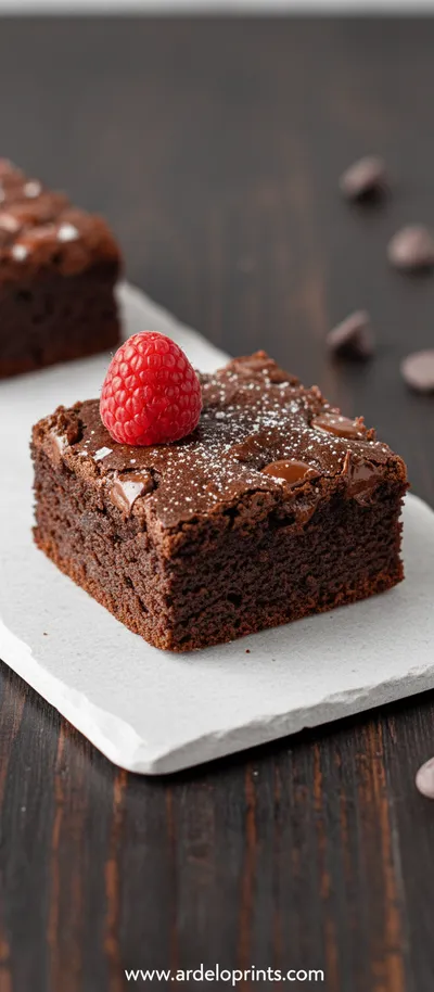Greek Yogurt Brownies - ready to serve