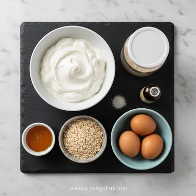 Greek Yogurt Protein Muffins - cooking process