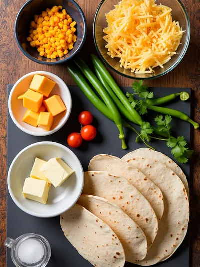 Grilled Cheese Burrito – Easy Recipe - ingredients preparation