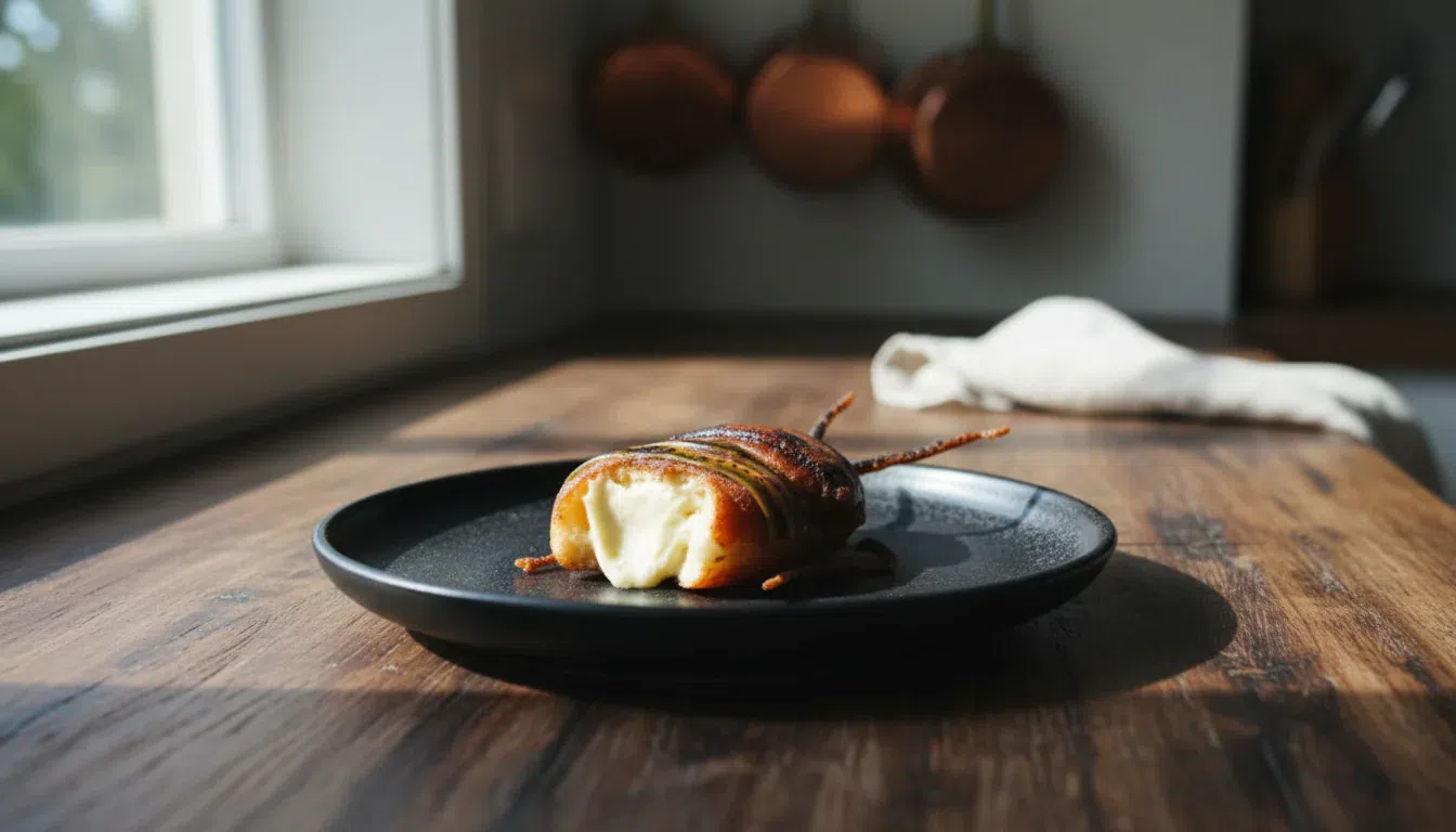Halloween Crispy Fried Cockroach Donuts, a spooky and fun treat for your party