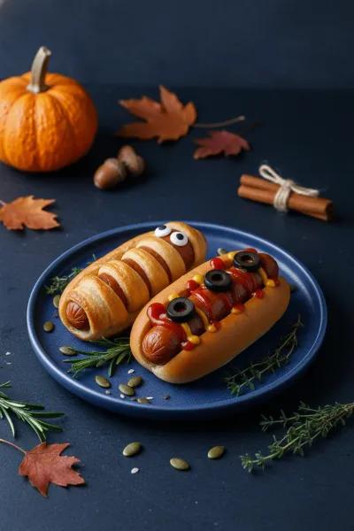 Halloween Air Fryer Hot Dogs: Spooky & Easy! - ready to serve