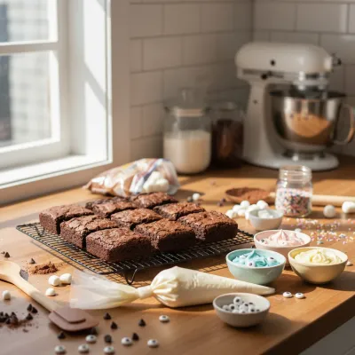 Halloween Brownies: Spooktacular Recipe - cooking process