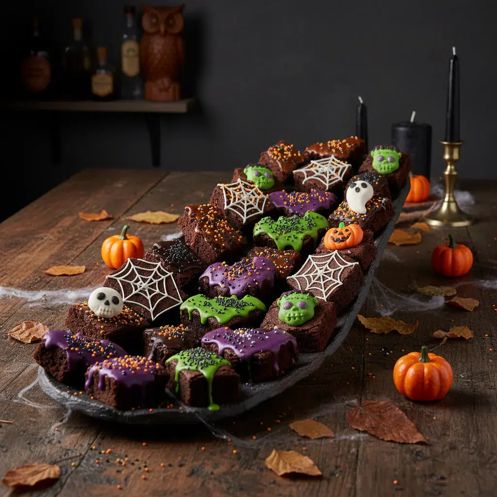 Halloween Brownies: Spooktacular Recipe Ideas - final presentation
