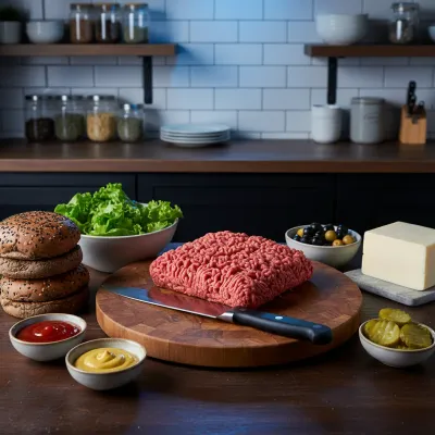 Halloween Monster Burgers: Easy Party Recipe - ingredients preparation