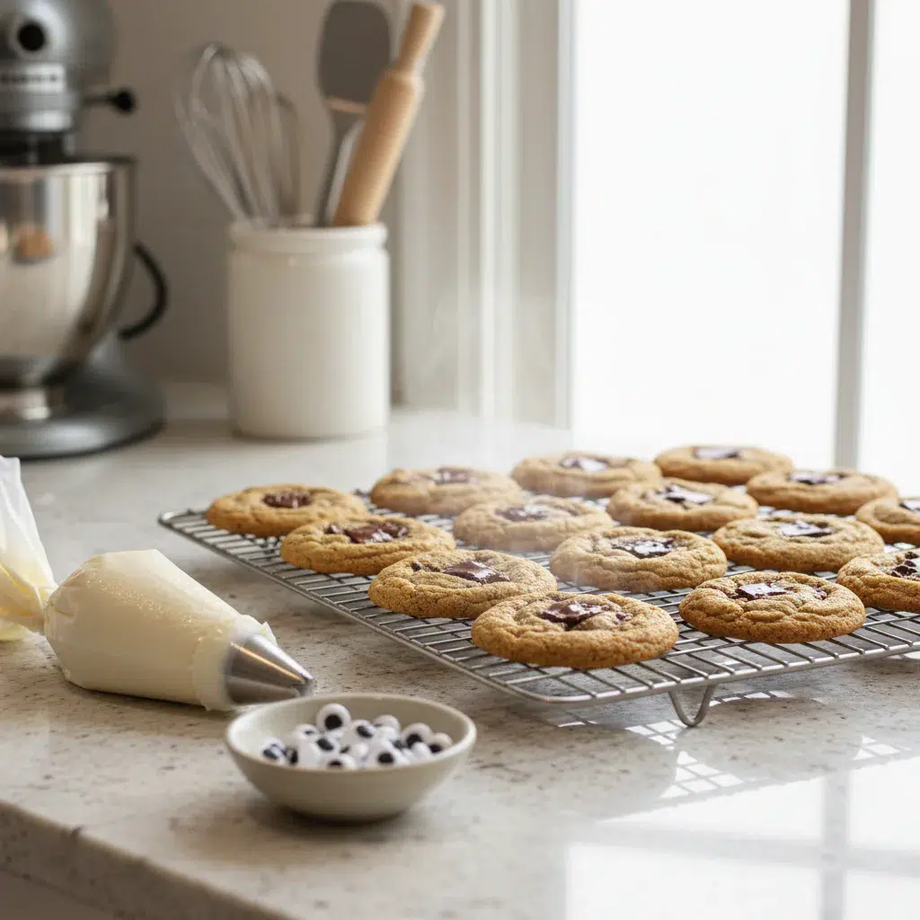 Halloween Mummy Cookies: Spooky & Cute! - cooking process