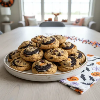 Halloween Oreo Cookies: Easy Stuffed Treat - ready to serve