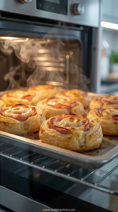 Ham and Cheese Pinwheels: Easy Appetizer Recipe - cooking process