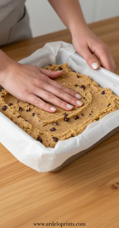 Healthy No Bake Cookie Dough Bars Recipe - ingredients preparation