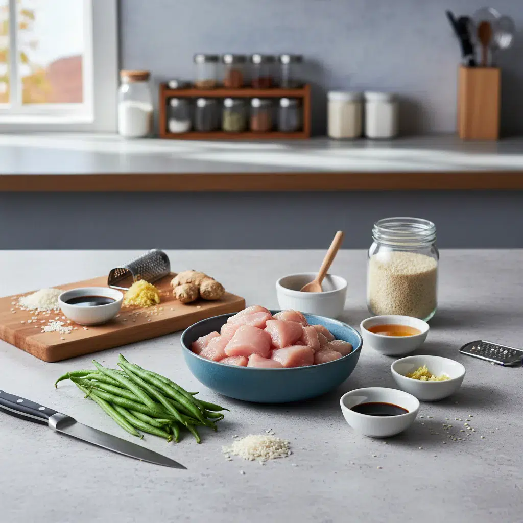 Healthy Sesame Chicken: Easy & Delicious - ingredients preparation