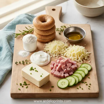 High-Protein Bagel Bites - cooking process