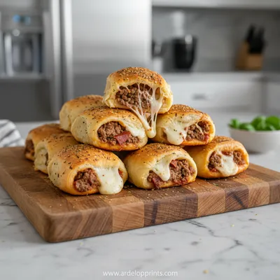 High Protein Beef Pizza Rolls