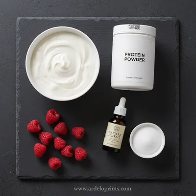 Easy No-Bake High Protein Cheesecake Fluff - cooking process