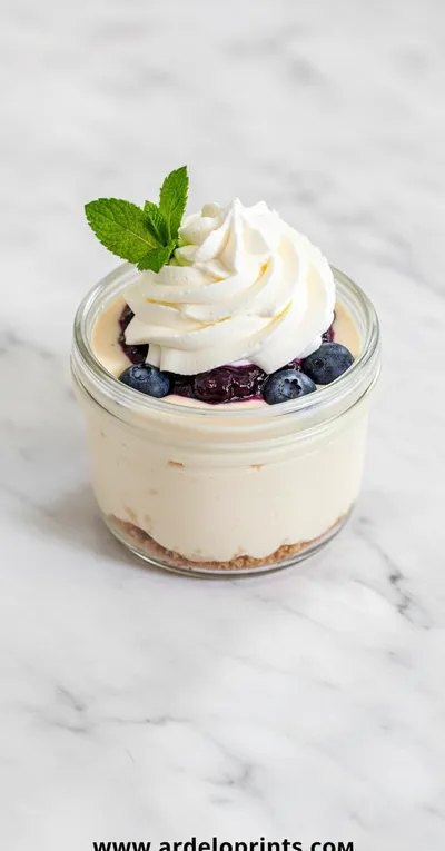 Easy High Protein Cheesecake Jars Recipe - ready to serve