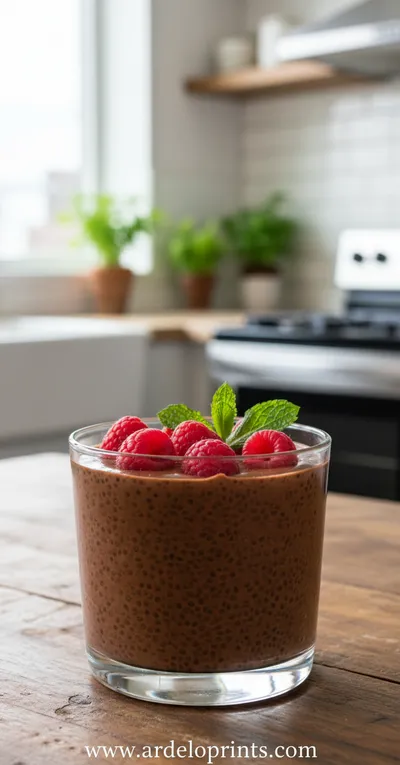 High Protein Chocolate Chia Seed Pudding Recipe