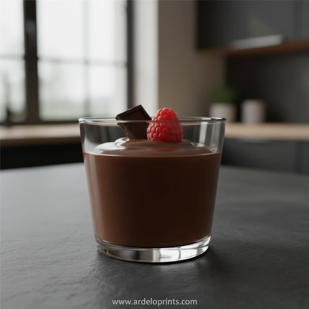high protein chocolate pudding recipe - feature image