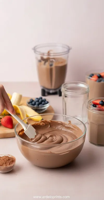 high protein chocolate pudding recipe - ready to serve