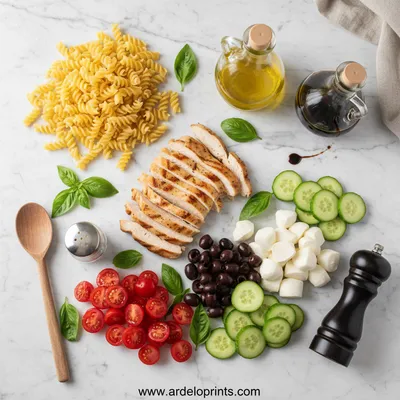 High-Protein Italian Pasta Salad - cooking process