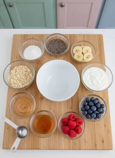 High-Protein Overnight Oats - cooking process