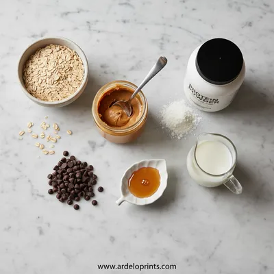 High Protein Peanut Butter Chocolate Overnight Oats - cooking process