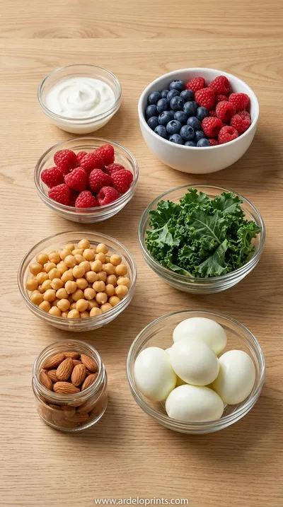 20 Guilt-Free High Protein Snacks for Weight Loss - ingredients preparation