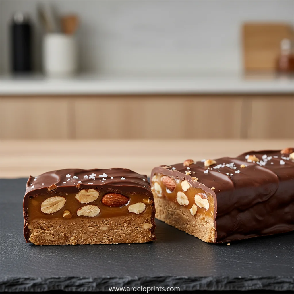 Homemade Protein Snickers Bars Recipe