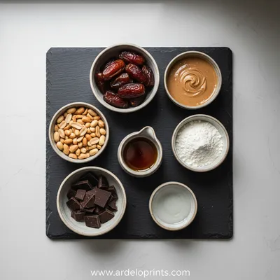 Homemade Protein Snickers Bars Recipe - cooking process