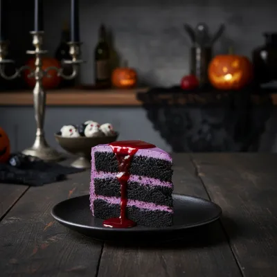 Edible Blood Recipe for Halloween Cakes - ready to serve