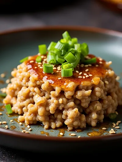 Honey Garlic Ground Turkey - cooking process