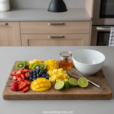 Honey Lime Fruit Salad – Easy Paleo Recipe - cooking process