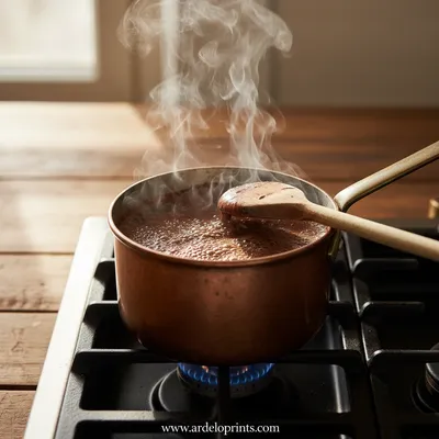 Hot Cocoa With Marshmallows Recipe - cooking process