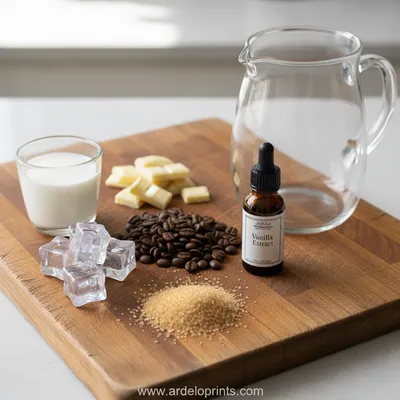 Iced White Chocolate Mocha Copycat Recipe - cooking process