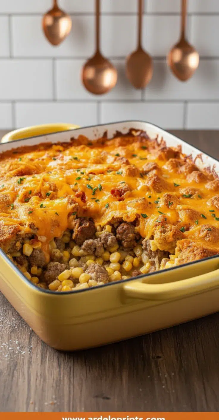 Creamy Cheesy Broccoli and Rice Casserole - feature image