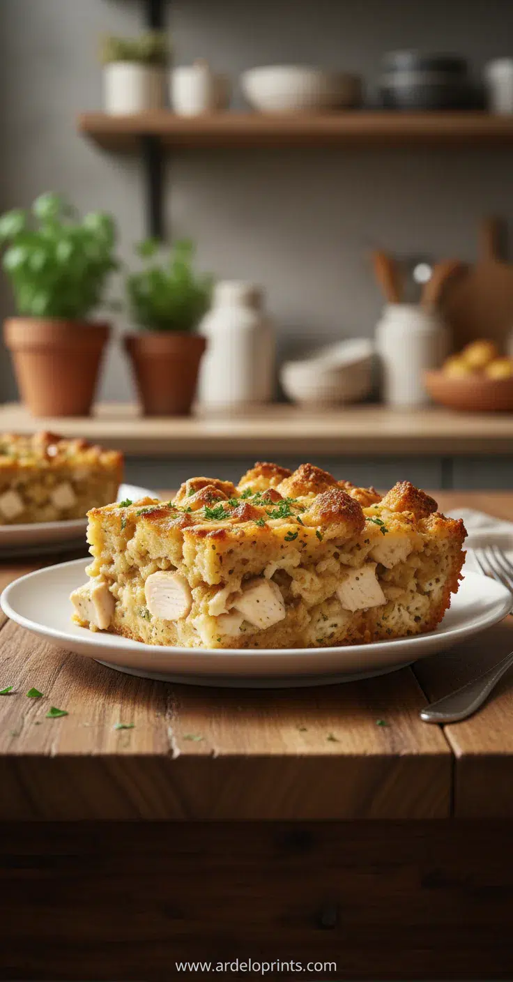 Chicken and Stuffing Casserole: Easy Recipe - feature image