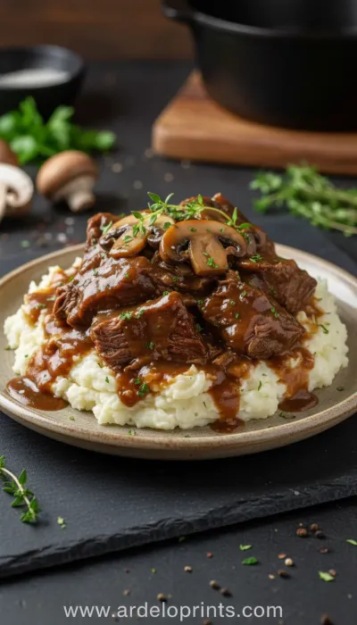 Slow Cooker Beef Manhattan: Comfort Food