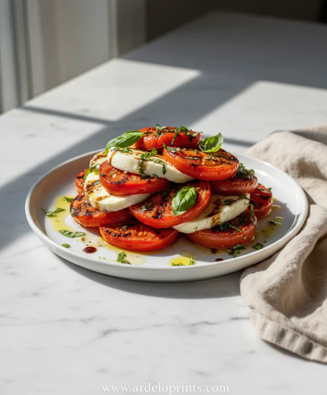 Roasted Tomato Caprese Salad Recipe