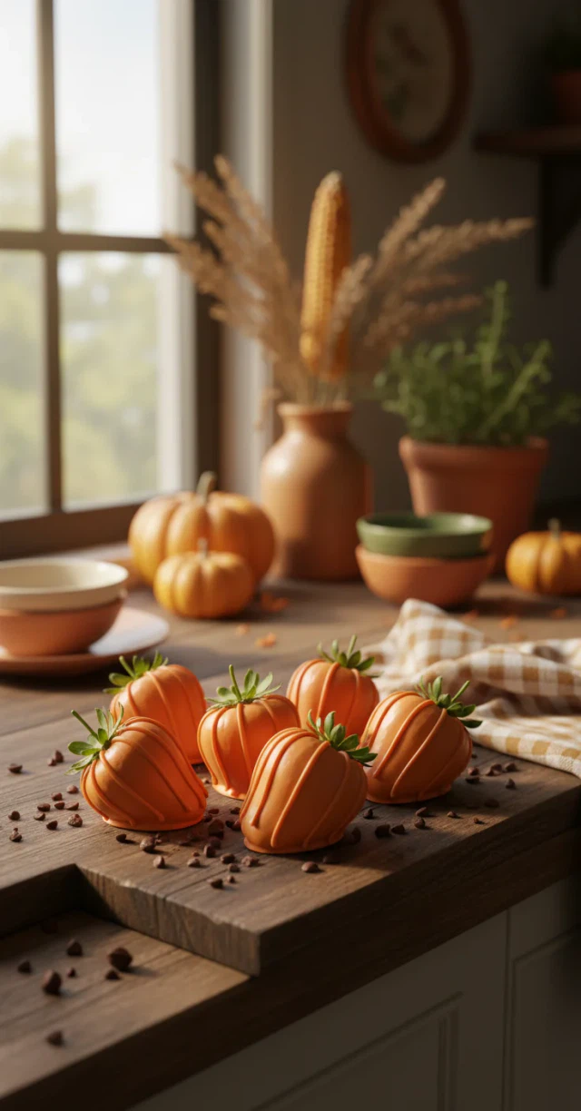 Pumpkin Patch Strawberries: Fall Treat