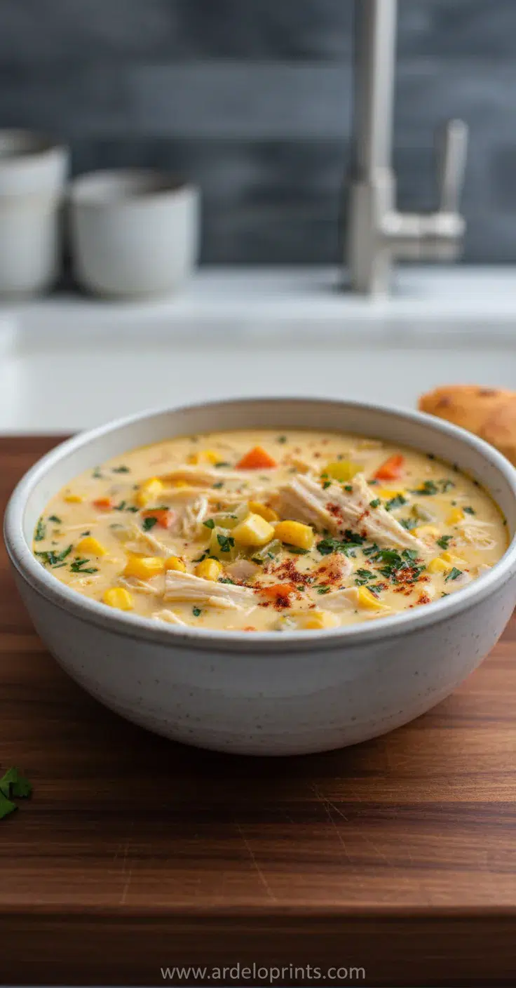 Crockpot Chicken Corn Chowder: Easy Recipe - feature image