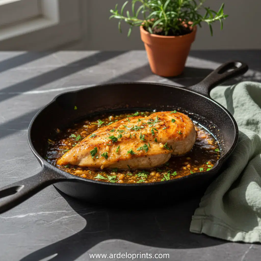 Garlic Butter Chicken Recipe - feature image