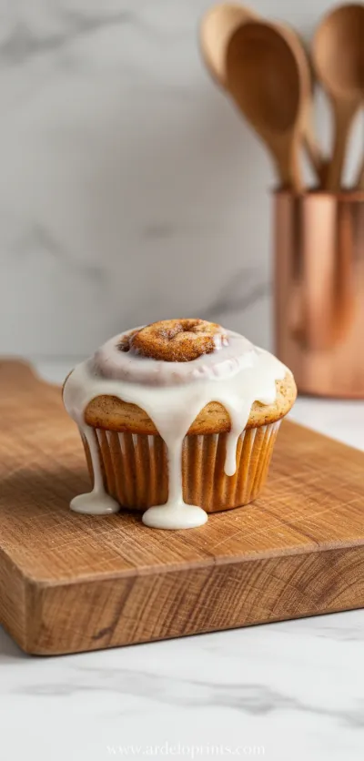 Cinnamon Roll Protein Muffins Recipe